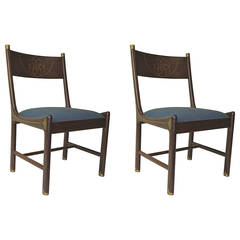  1970 Pair of Ib Kofod-Larsen for Selig Chairs