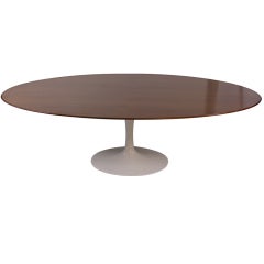 Amazing 1960 Saarinen 96" Walnut Top Knoll Table
