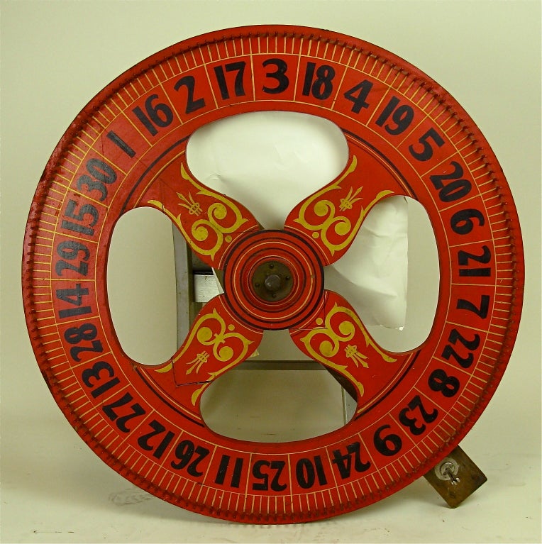 Wood gambling wheel