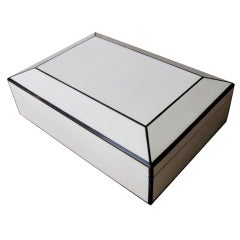 Parchment and enoby inlay box