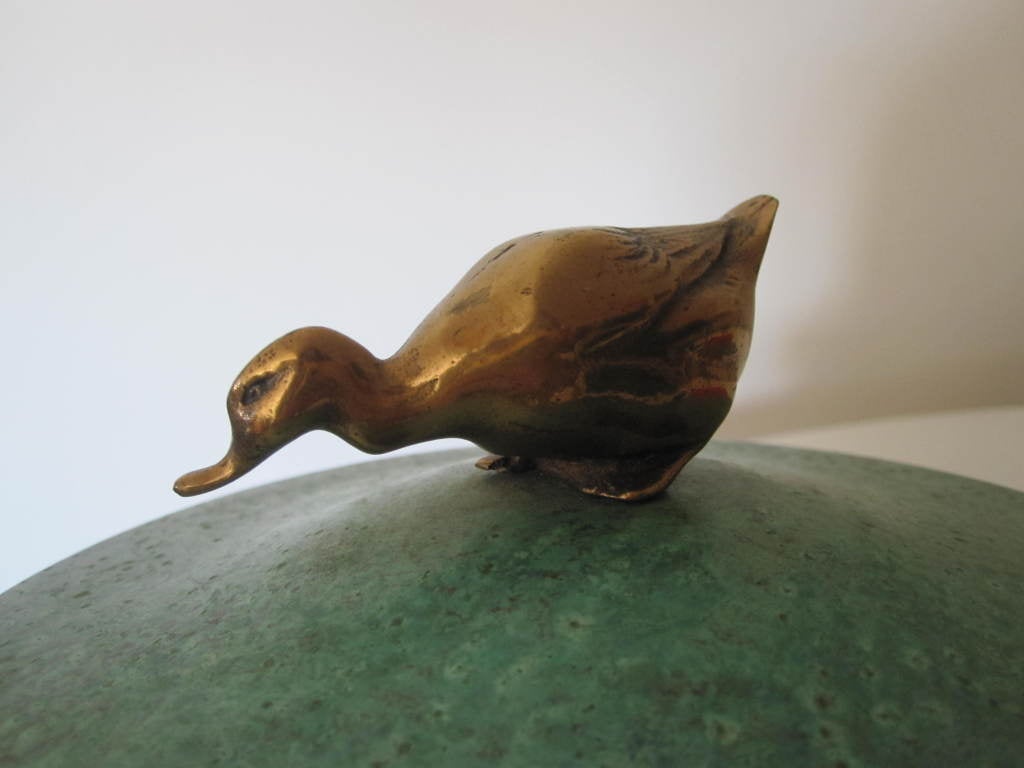 Bronze covered bowl by Carl Sorensen For Sale 1