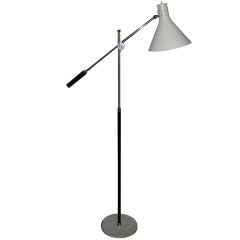 Chrome floor lamp