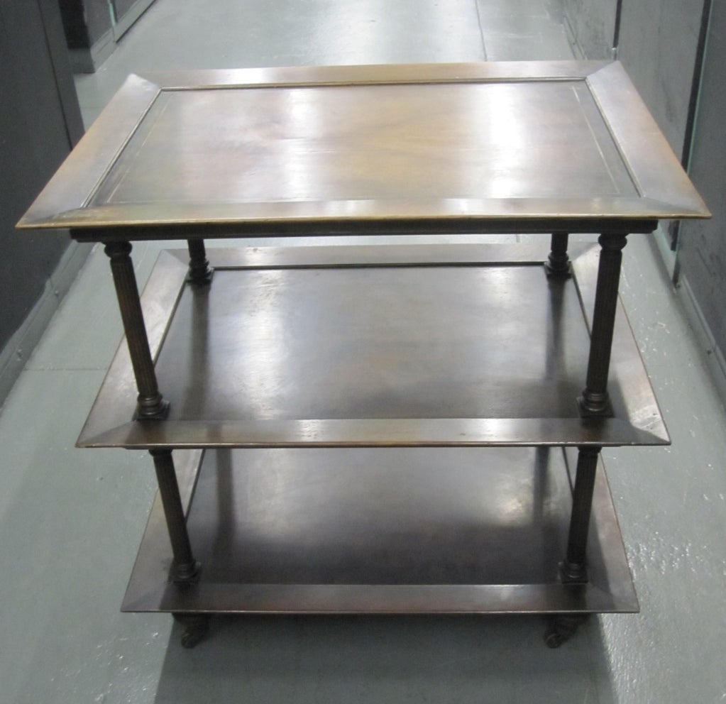 Three level side table