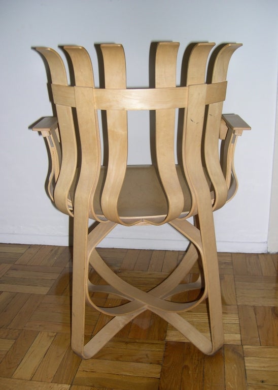Wood Pair of Frank Gehry Hat Trick chairs For Sale