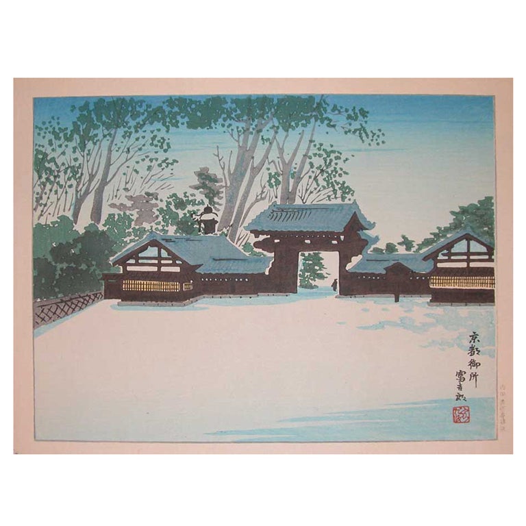 Winter at Honganji Temple For Sale