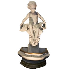 French Figural Parianware Centerpiece