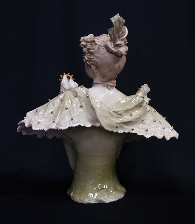 Austrian RSK Art Nouveau Bust of an Elegant Lady For Sale