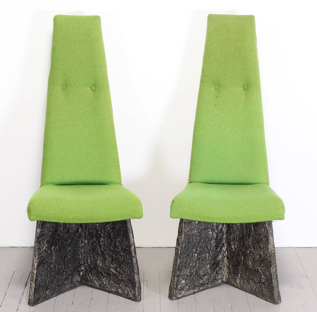 Set of Four Adrian Pearsall Brutalist Style Chairs 1