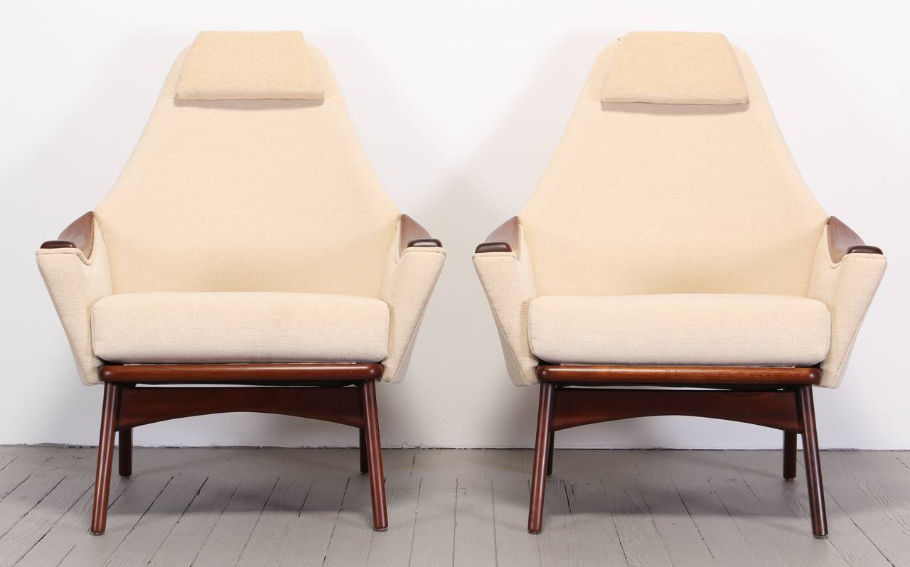 American Pair of Adrian Pearsall Lounge Chairs Model 1806-C, 1960