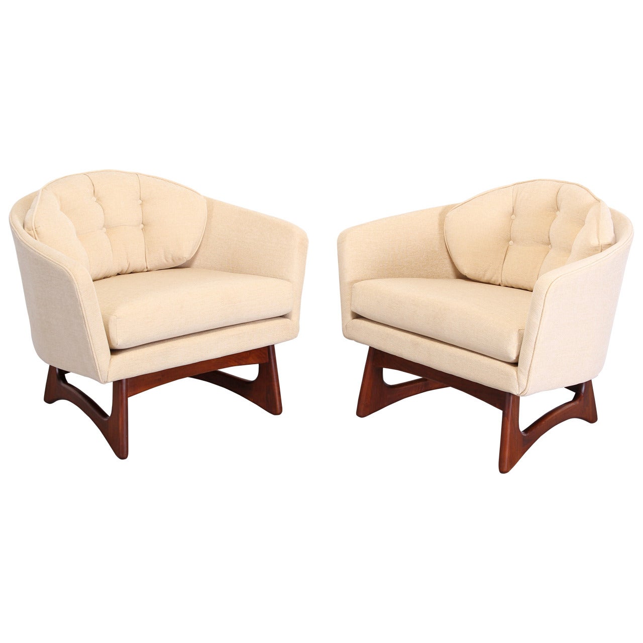 Pair of Adrian Pearsall Lounge or Arm Chairs, 1960