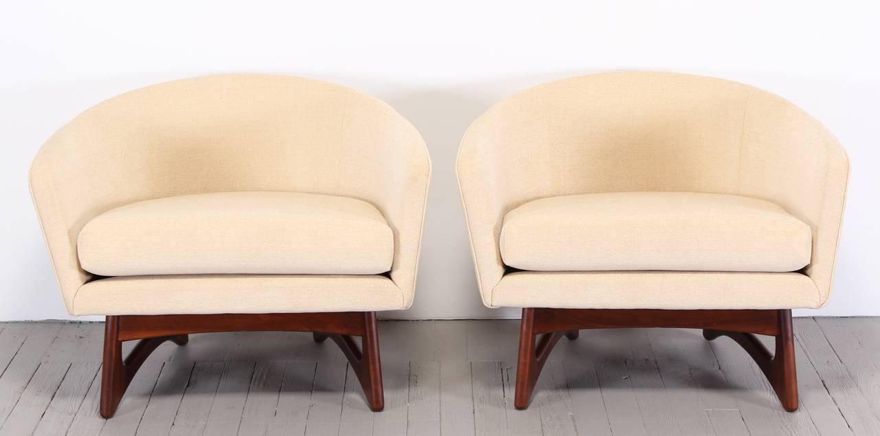 Pair of Adrian Pearsall Lounge or Arm Chairs, 1960 1