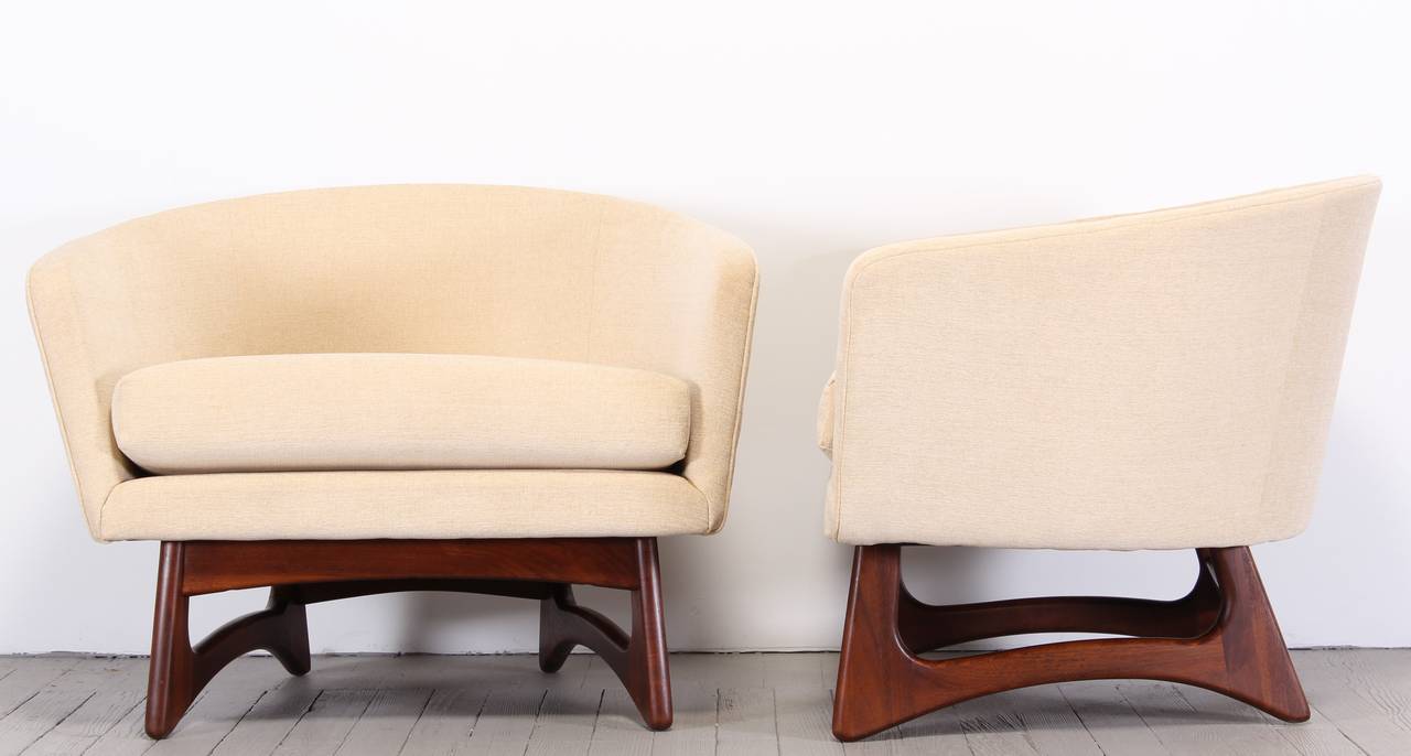 Pair of Adrian Pearsall Lounge or Arm Chairs, 1960 2