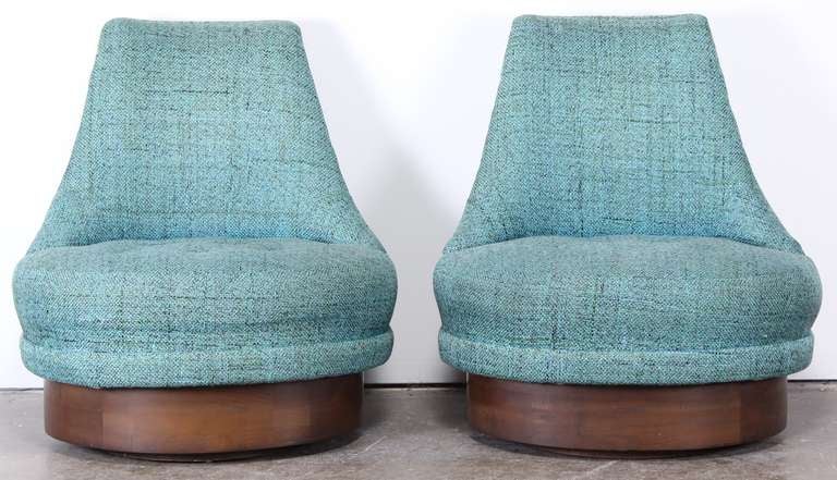 American Adrian Pearsall Style Swivel Chairs