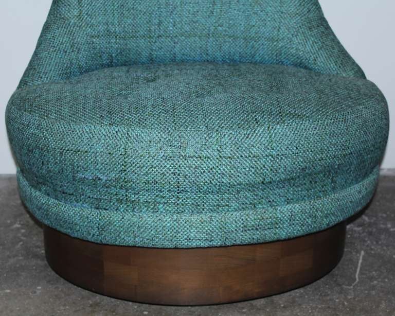 Upholstery Adrian Pearsall Style Swivel Chairs
