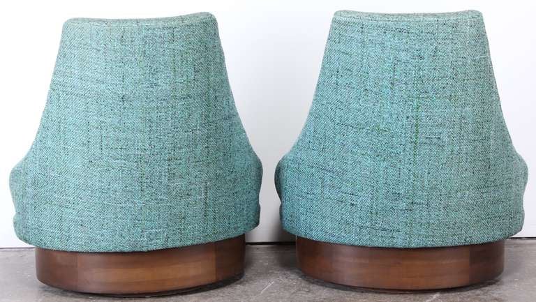Mid-20th Century Adrian Pearsall Style Swivel Chairs