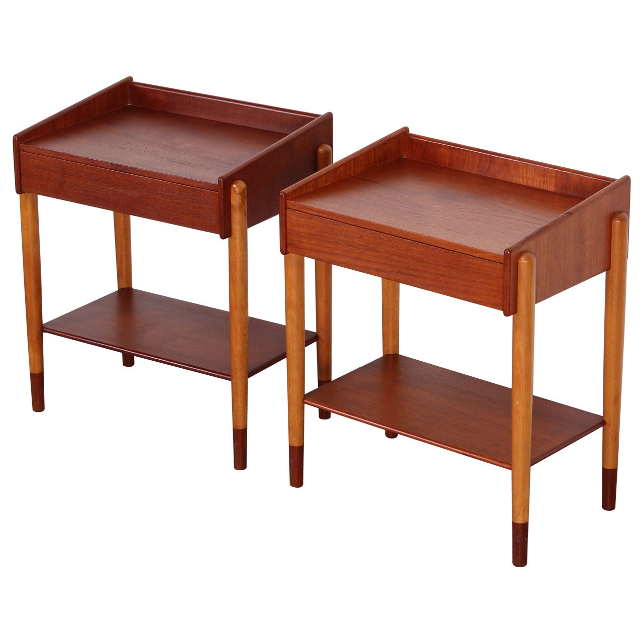 Pair of Borge Mogensen Danish Teak Side Tables