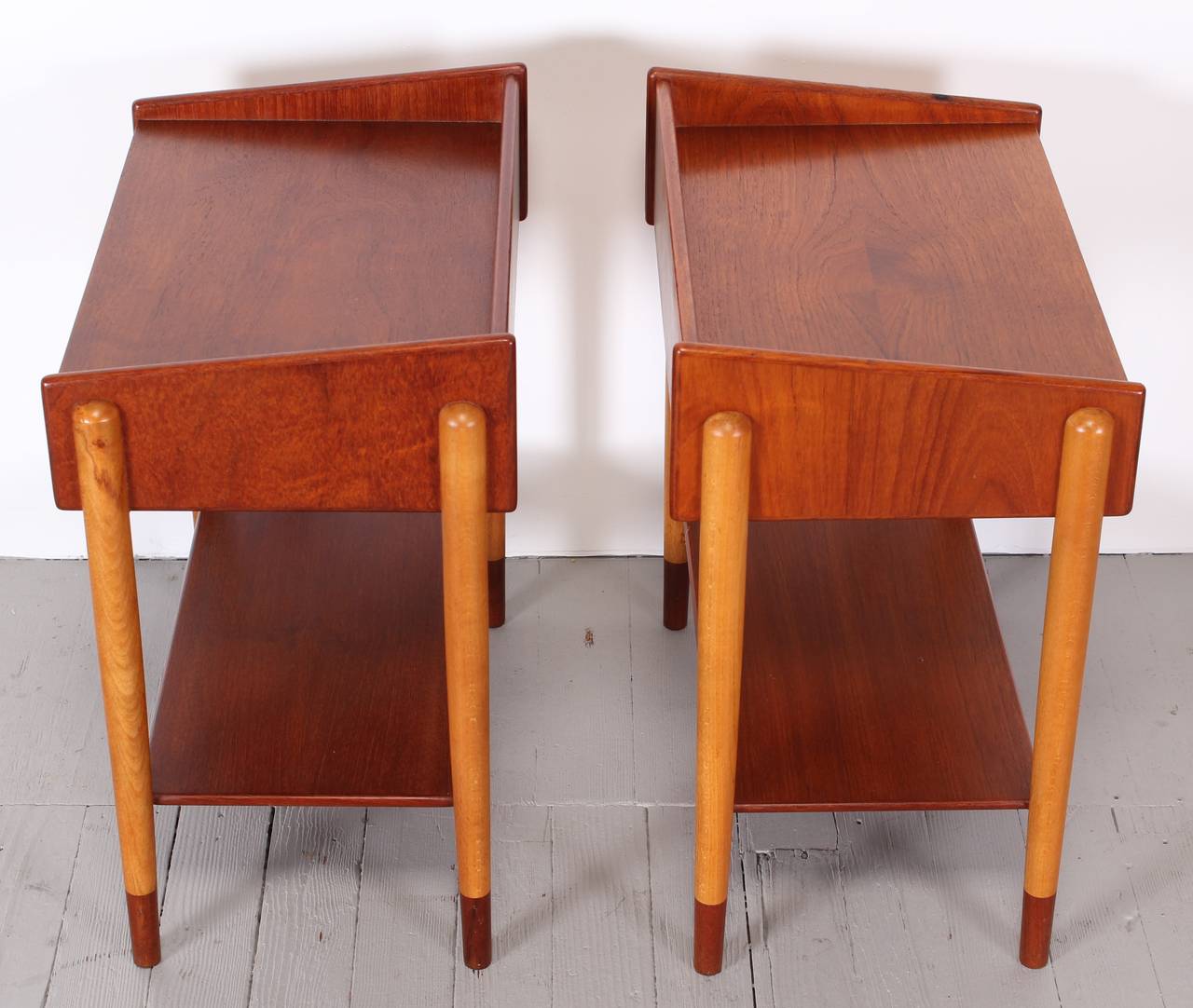 Mid-20th Century Pair of Borge Mogensen Danish Teak Side Tables
