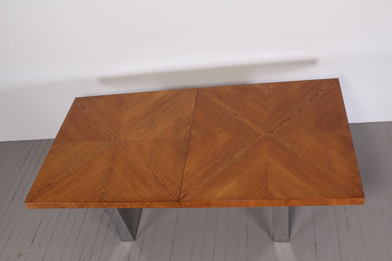 American Milo Baughman for Thayer Coggin Parquetry Dining Table