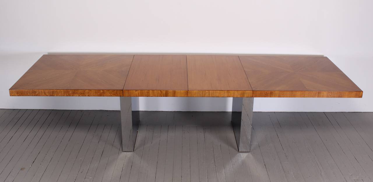 Late 20th Century Milo Baughman for Thayer Coggin Parquetry Dining Table