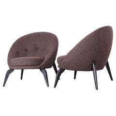 Pair of Spider Leg Chairs in the style of Jean Royere, 1950 12