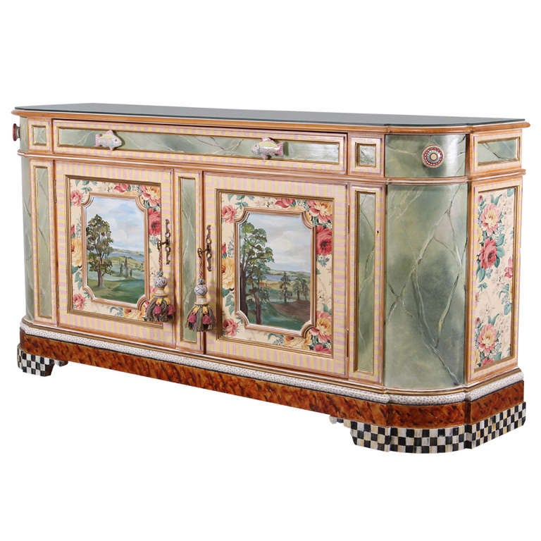 MackenzieChilds Whimsical Credenza or Buffet at 1stDibs mackenzie