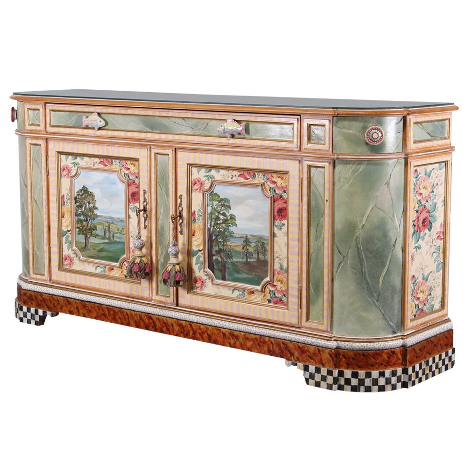 Mackenzie-Childs Whimsical Credenza or Buffet