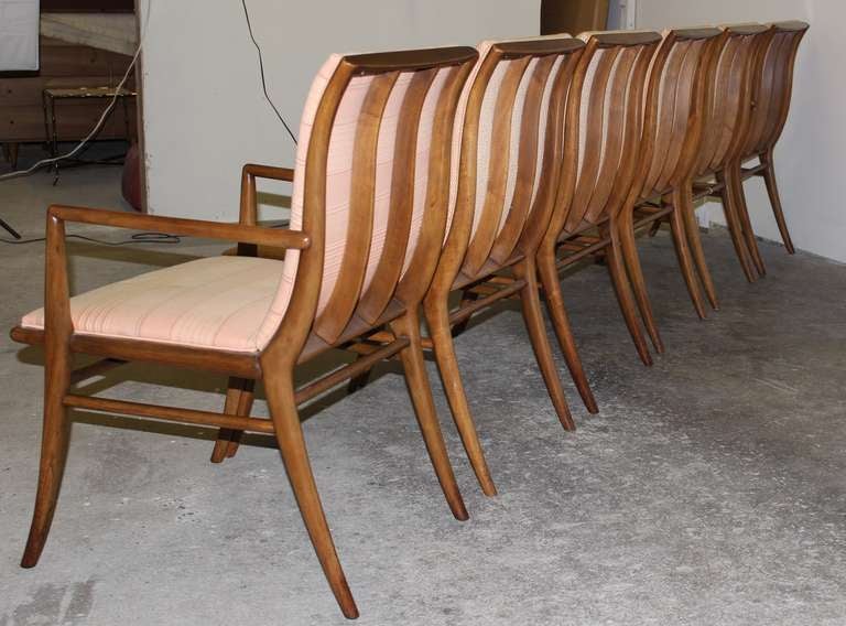 Set of 6 Dining Chairs by T. H. Robsjohn-Gibbings for Widdicomb In Good Condition In Hamburg, PA