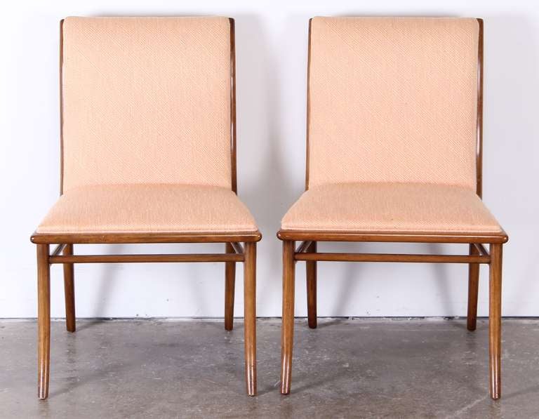 Mid-Century Modern Set of 6 Dining Chairs by T. H. Robsjohn-Gibbings for Widdicomb