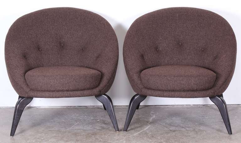 Pair of Spider Leg Chairs in the Style of Jean Royère, 1950 In Excellent Condition In Hamburg, PA