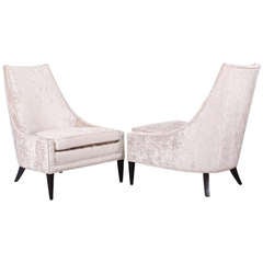 Pair of T.H. Robsjohn-Gibbings Style Slipper Chairs