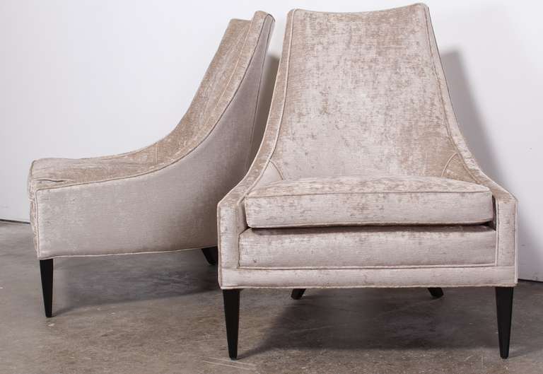 Pair of T.H. Robsjohn-Gibbings Style Slipper Chairs 3