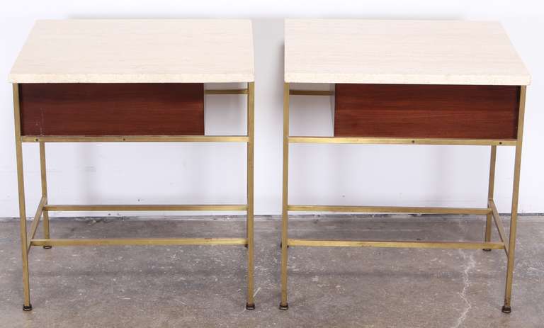 Mahogany Pair of Side Tables by Paul McCobb for the Irwin Collection