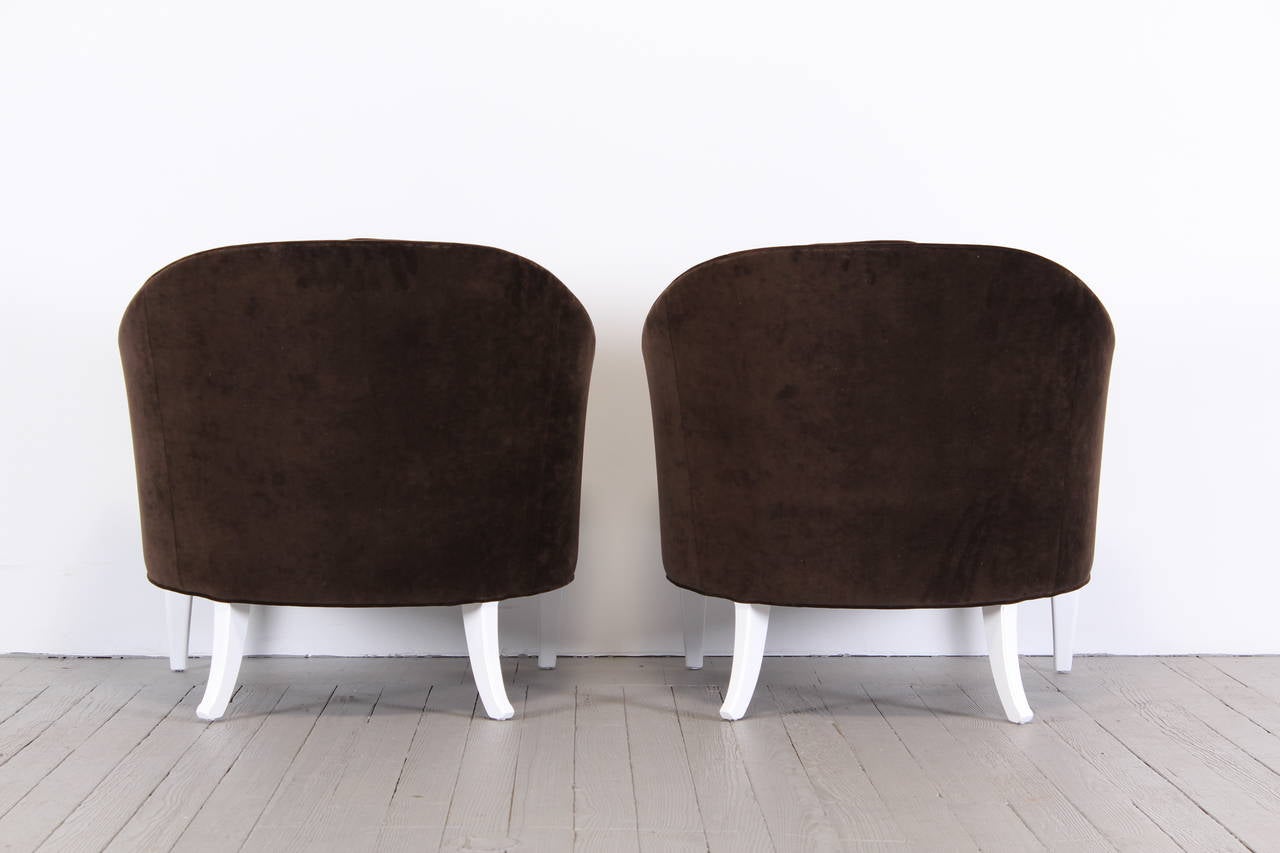 Luxurious Pair of Hollywood Regency Armchairs, 1960s 3