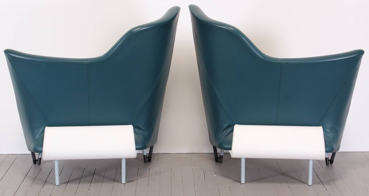 Post-Modern Sculptural Pair of Torso Chairs Paolo Deganello Cassina, 1982