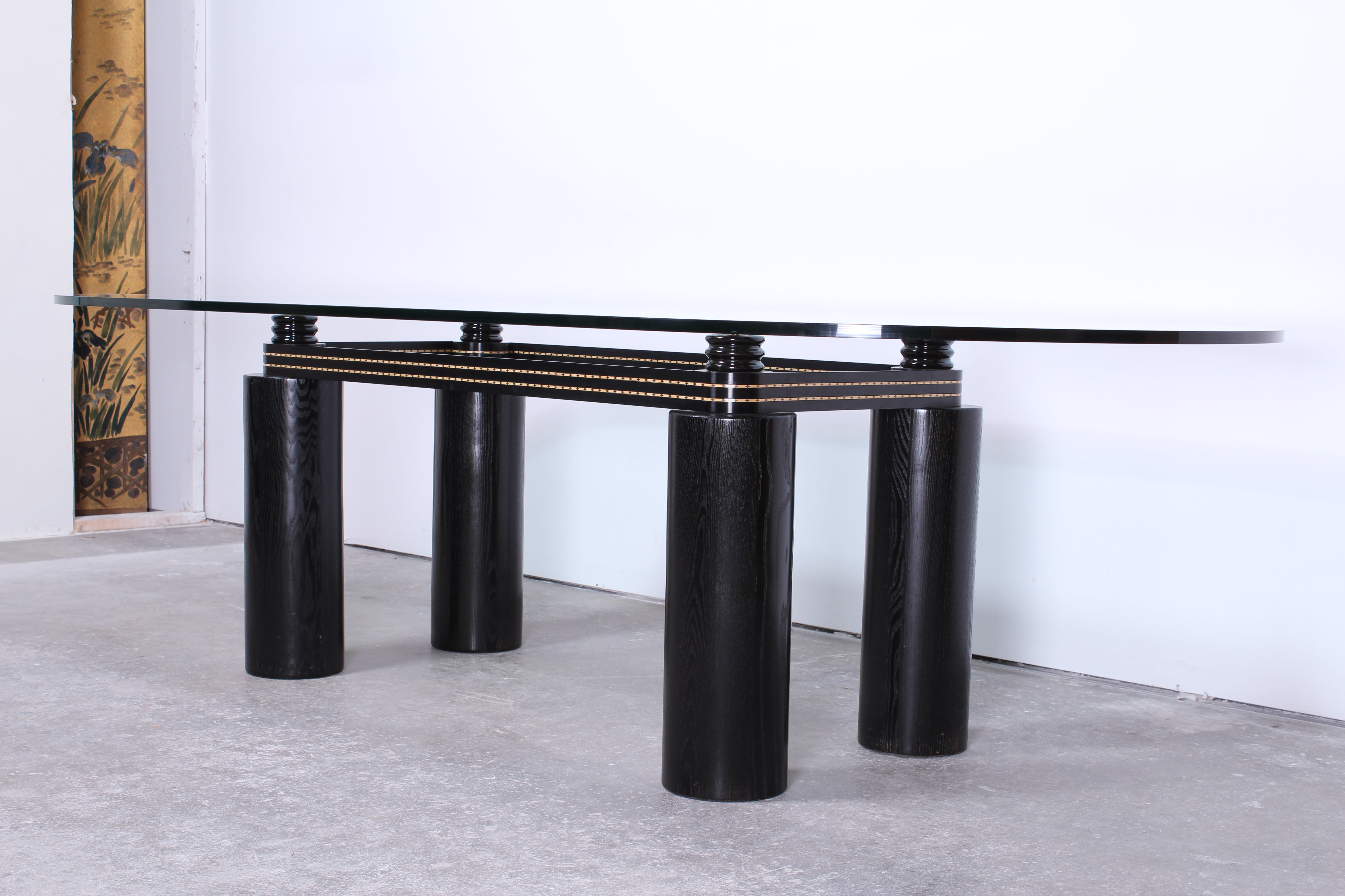 Art Deco Post Modern Dining Table by Kaiser Newman, 1980