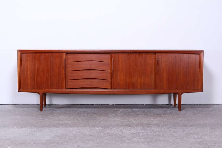 Gunni Oman Danish Teak Credenza or Sideboard at 1stdibs