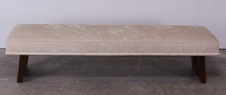 Mid-20th Century Paul Frankl Upholstered Bench