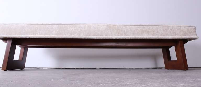 Mid-Century Modern Paul Frankl Upholstered Bench