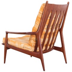 Milo Baughman for Thayer Coggin Teak "Archie" Danish Style Armchair