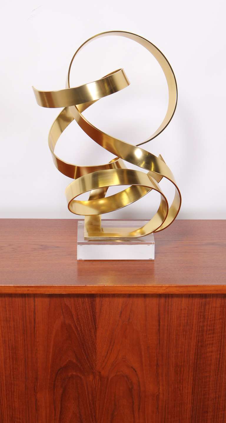 Anodized Aluminum Ribbon Sculpture by Dan Murphy In Excellent Condition In Hamburg, PA