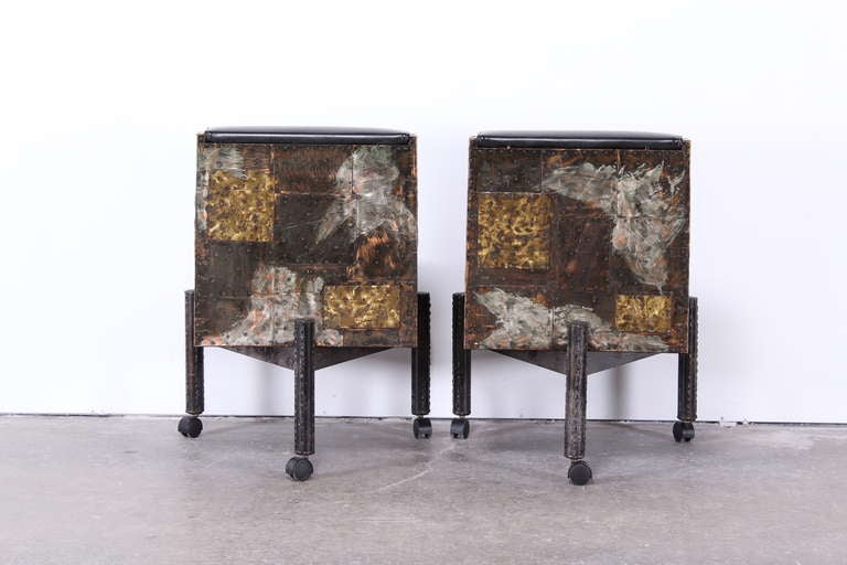 Set of Six Paul Evans Patchwork Dining Chairs, 1967 3
