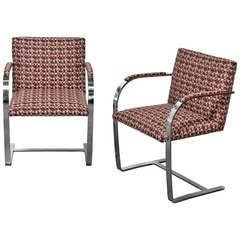 Pair of "Brno" Chairs by Mies Van der Rohe for Knoll