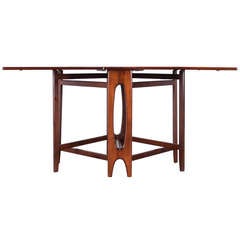 Danish Moller Style Rosewood Drop Leaf Table