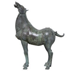 Chinese Tang Style Bronze Horse
