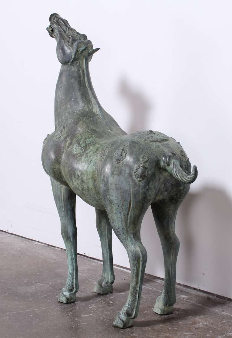 Chinese Tang Style Bronze Horse at 1stdibs