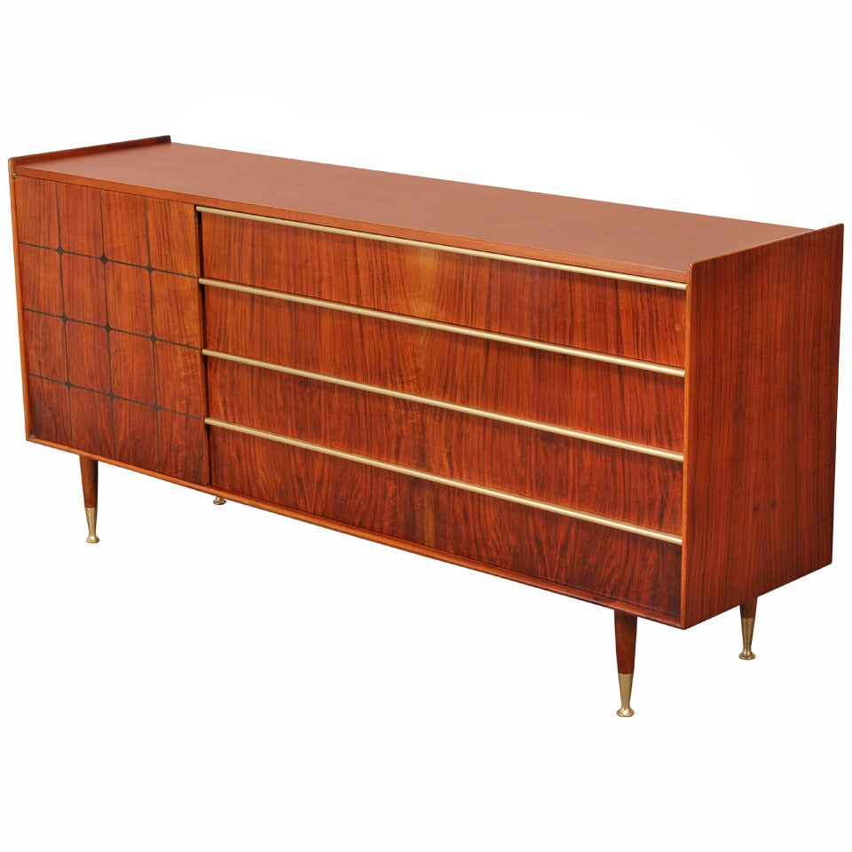 Swedish Rosewood Credenza or Dresser by Edmond Spence