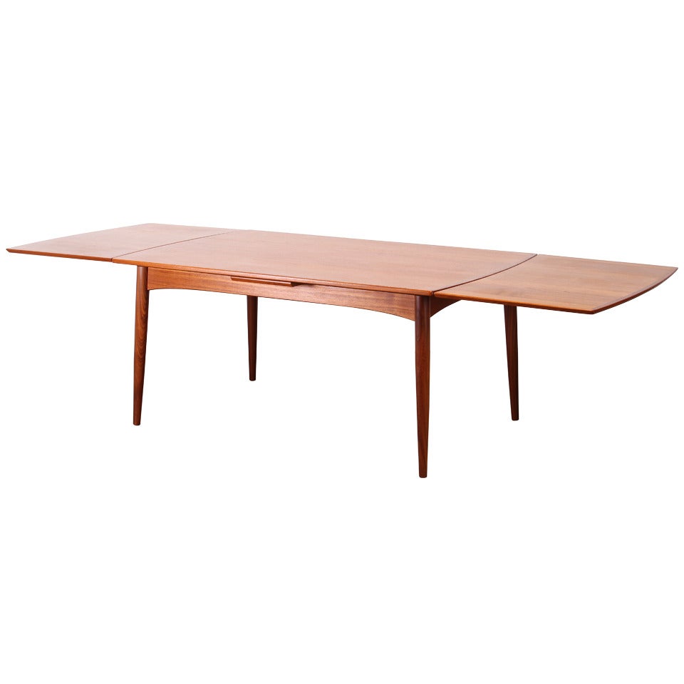 Danish Teak Dining Table in the Style of Neils Moller, 1960