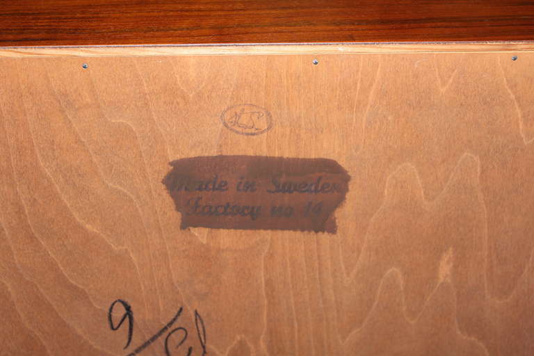 Swedish Rosewood Credenza or Dresser by Edmond Spence 4