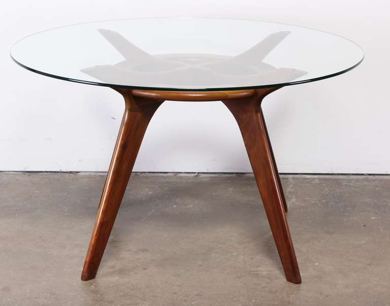 Mid-Century Modern Modernist Walnut Dining Table by Adrian Pearsall