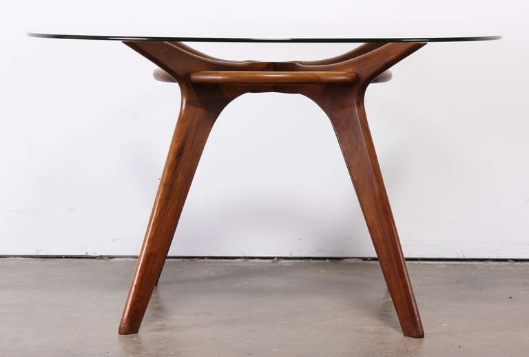 Mid-20th Century Modernist Walnut Dining Table by Adrian Pearsall